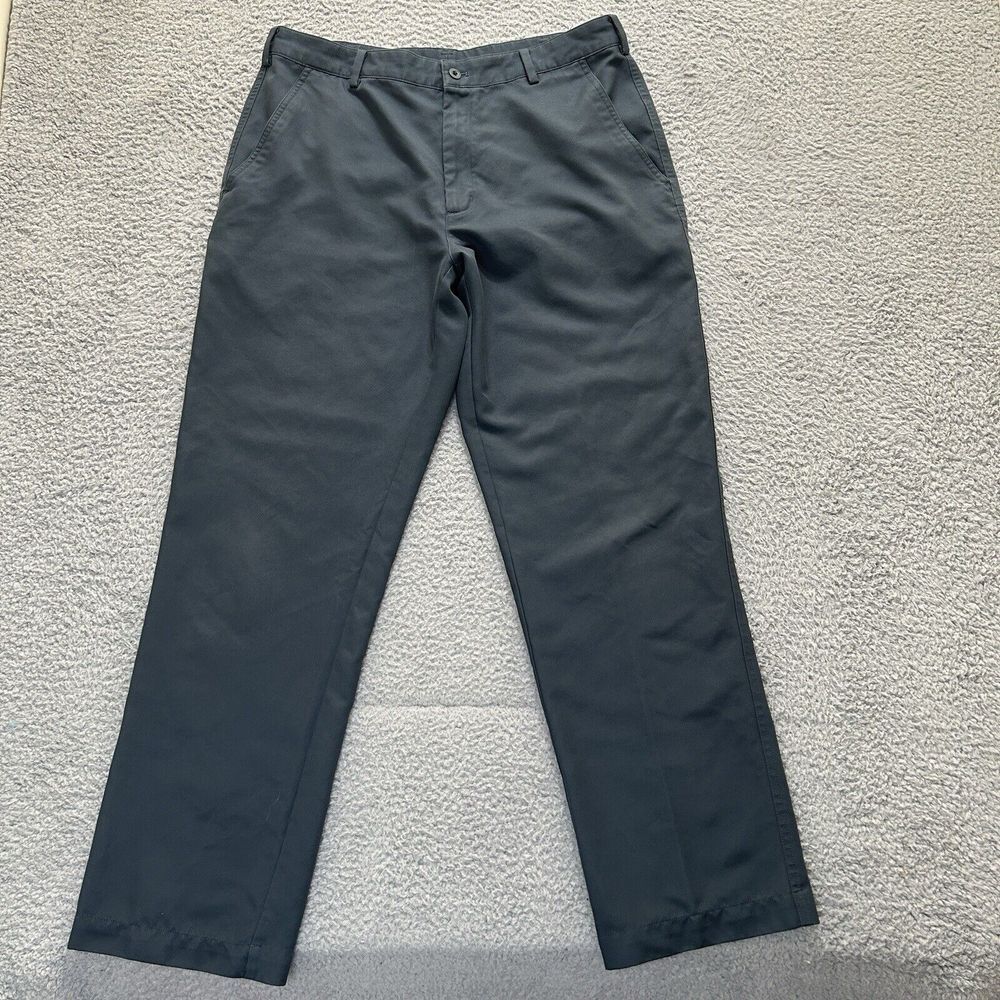 Nike Golf Pants Mens 34x32* Dark Slate Gray Dri Fit Straight Stretch Chino